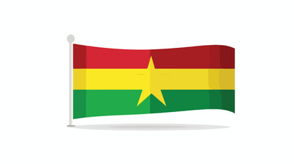 Guyana flag vector illustration flat vector 