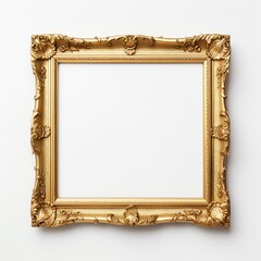 Mockup of the art frame, antique gold frame