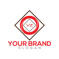 Letter VZ handwritten unique logo design for your business