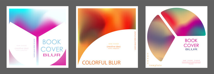 Colorful background with gradient blur for cover, poster, banner and print. Vector template for printing