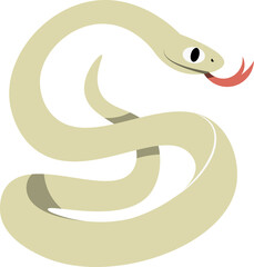 cute cartoon snake illustration.