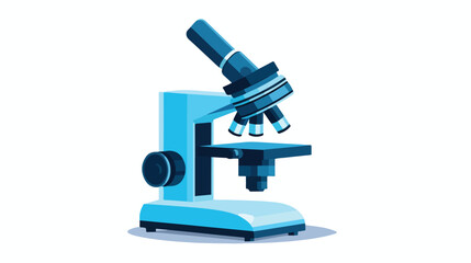 Icon of Microscope. flat vector isolated on white background