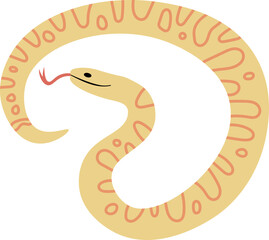 Obraz premium cute cartoon snake illustration.