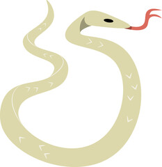 cute cartoon snake illustration.