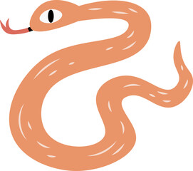 cute cartoon snake illustration.