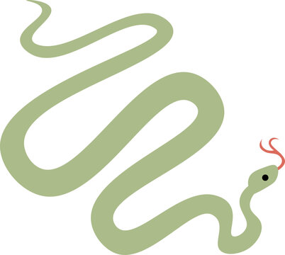 cute cartoon snake illustration.