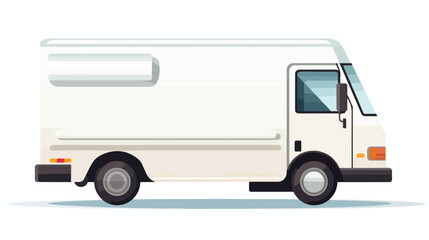 Illustration of an isolated delivery truck icon