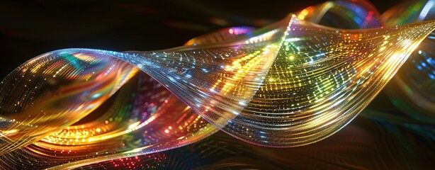 Glowing Rainbow Tassels A Colorful and Vibrant Trend for the Month of Love Generative AI