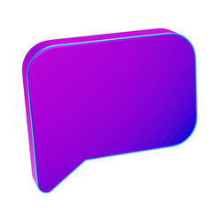 3D rendering chat holographic illustration