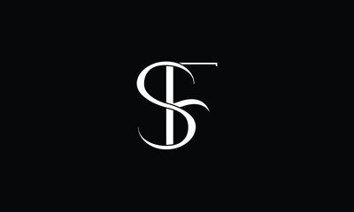 SF, FS, S, F, Abstract letters Logo monogram