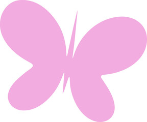 Butterfly logo silhouette vector illustration. Butterfly symbol shape decorative design elements