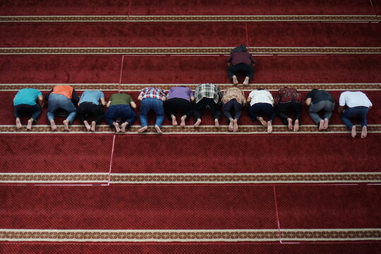 Praying Together at Mosque