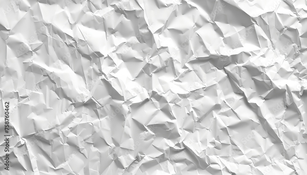 Poster sophisticated white crumpled paper texture for creating elegant and refined background designs