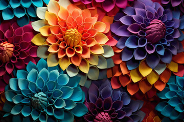 Dive into the kaleidoscope of colors in a breathtaking gradient, each shade captured in exquisite...