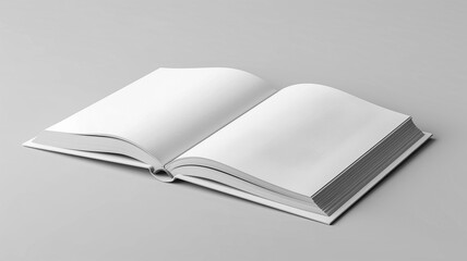 Open book mockup on a gray background - 758761265
