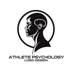 Athlete Psychology Vector Logo Design