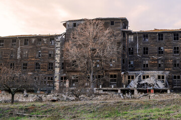 Old Greek Orthodox Orphanage in Buyukada Island. Istanbul, Turkey.