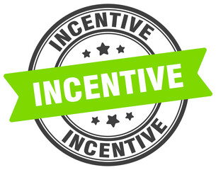 incentive stamp. incentive label on transparent background. round sign