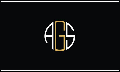 A G S Abstract Letters Logo monogram