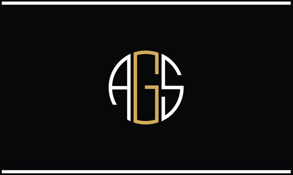 A G S Abstract Letters Logo monogram