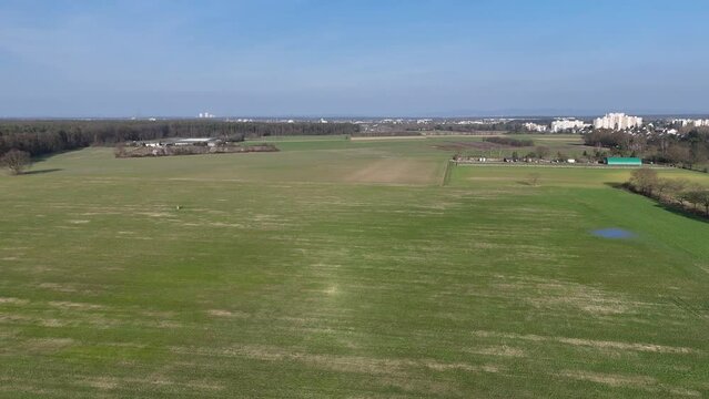 Blick aus der Luft nach Nieder-Roden