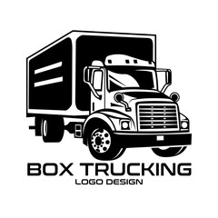 Box Trucking Vector Logo Design