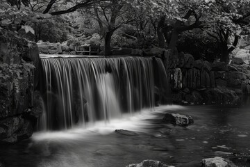 beautiful waterfall, natural water phemomena