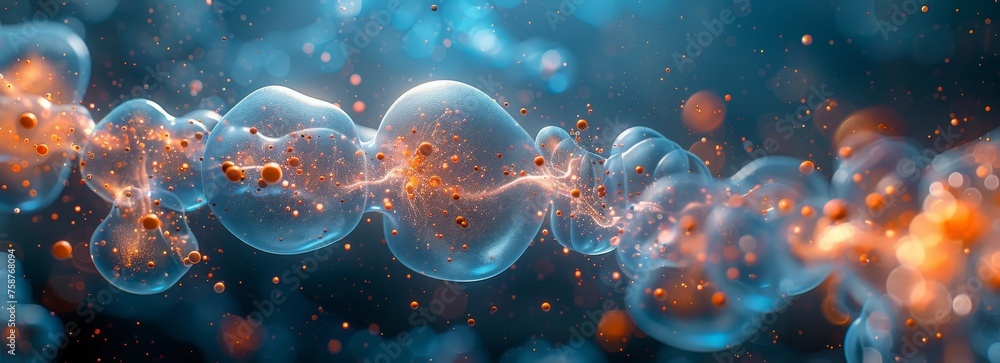 Leinwandbilder numerous transparent bubbles of varying sizes are seen floating gracefully in the air, reflecting li