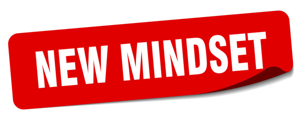new mindset sticker. new mindset label