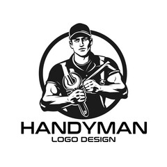Handyman Vector Logo Design