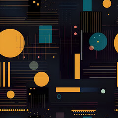 Abstract different textures seamless pattern. Backdrop of multicolored grunge shapes for different design