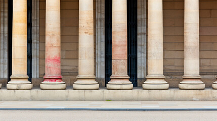 Obraz premium detail of columns in the palace of justice high definition(hd) photographic creative image 