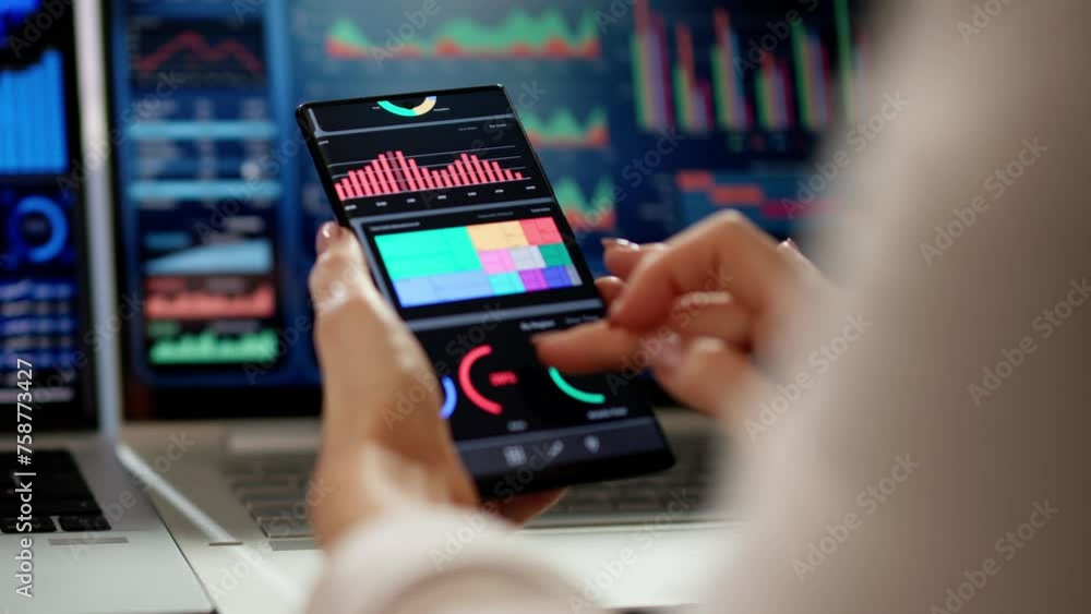Poster business data analytics dashboard
