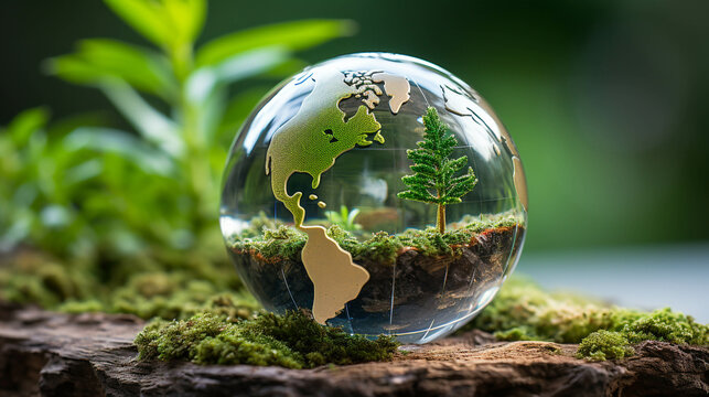 globe in the grass  high definition(hd) photographic creative image
