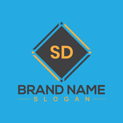 Creative SD  square logo design for your business