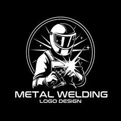 Metal Welding Vector Logo Design