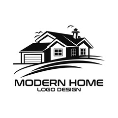 Modern Home Vector Logo Design