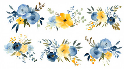Fototapeta premium Colorful seamless floral pattern, spring flowers