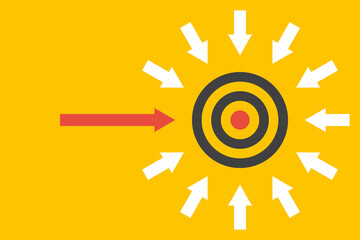 Teamwork vector concept. Success leadership poster.