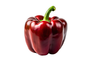 Red Bell Pepper Isolated On Transparent Background