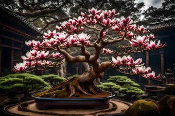 japanese tree, Immerse yourself in the intricate beauty of nature with an AI-generated image...
