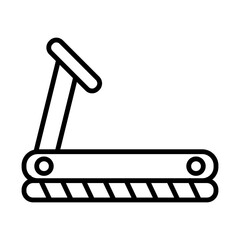 Treadmill line icon
