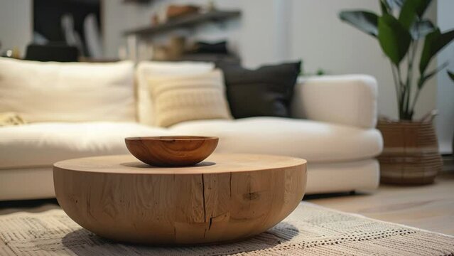 background 3d render interior of living room with cozy sofa, minimalist interior design.