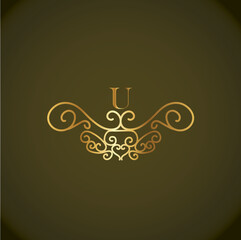 Web Creative Initial letter u logo design with modern business vector template. Creative isolated u monogram logo design