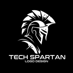 Tech Spartan Vector Logo Design