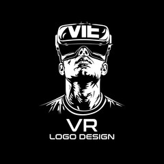 VR Vector Logo Design