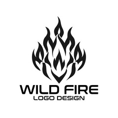 Wild Fire Vector Logo Design