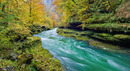 Salza bei Palfau, Konglomeratschlucht, Steiermark, Österreich