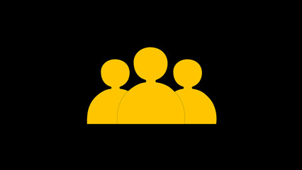 People icon. People icon set in trendy flat style. Persons symbol infographics website design.