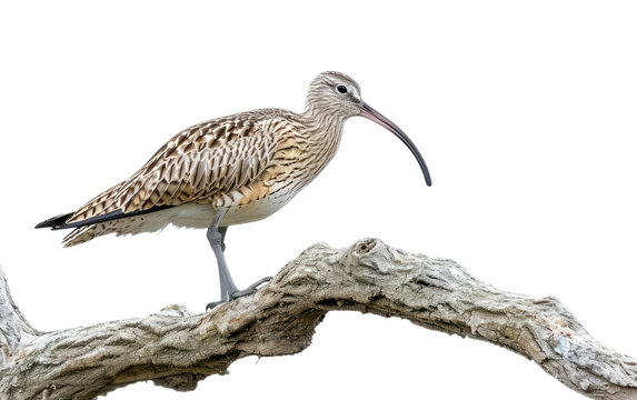 recommend clip art: Curlew Resting on a Limb isolated on transparent Background